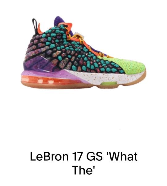 NIKE LEBRON XVII WTW (GS) CJ2515 900 MENS SIZE 7Y