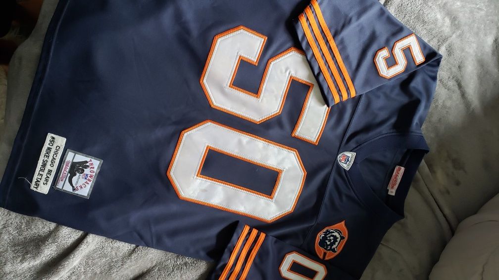 BEARS JERSEY! (AUTHENTIC) THROWBACK CHICAGO BEARS JERSEY #50 MIKE SINGLETARY