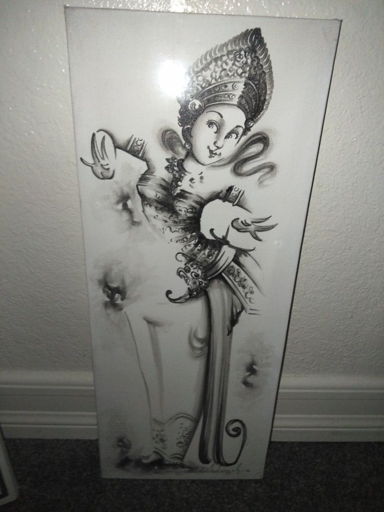 Black And White Canvas Wall Art 16 In