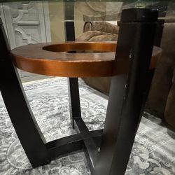 Bronze Coffee Table With End Table 