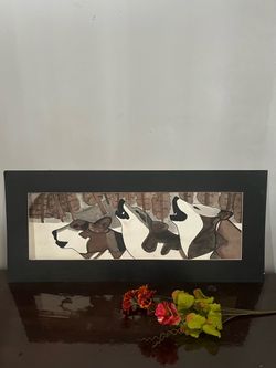 Son 3 Lobos auyando bonita pintura