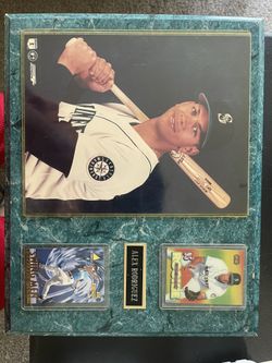 Alex Rodriguez Picture With Two Trading Cards