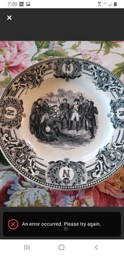 Antique dishes from Belgium