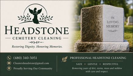 Headstone cleaner