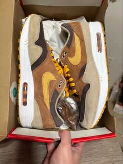 Size 11.5 - Nike Air Max 1 PRM Duck Pecan Yellow Ochre