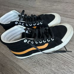 Vans sk8 top hi black orange