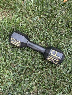 20lb Black Iron Hex Dumbbell Weight 