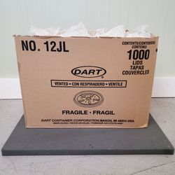 Dart Container 12JL Translucent Vented Plastic Lids 879 Count