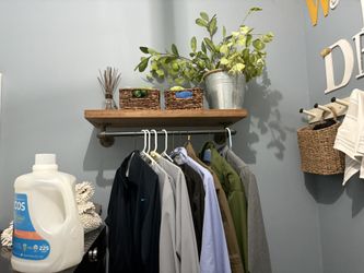 Floating Wall Shelve And Hanger 