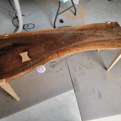 Walnut Live Edge Coffee Table 