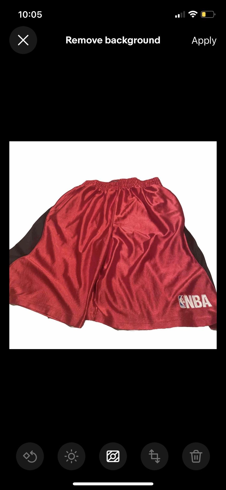 NBA Basketball Shorts Red And Black With Pockets Size M/18