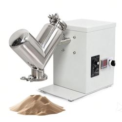 2L V-Type Lab Powder Mixer 304 Stainless Steel Timer Speed Control Blender