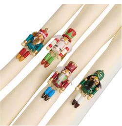 Set of 12 World Market Christmas Nutcracker Napkin Rings 3 Boxes