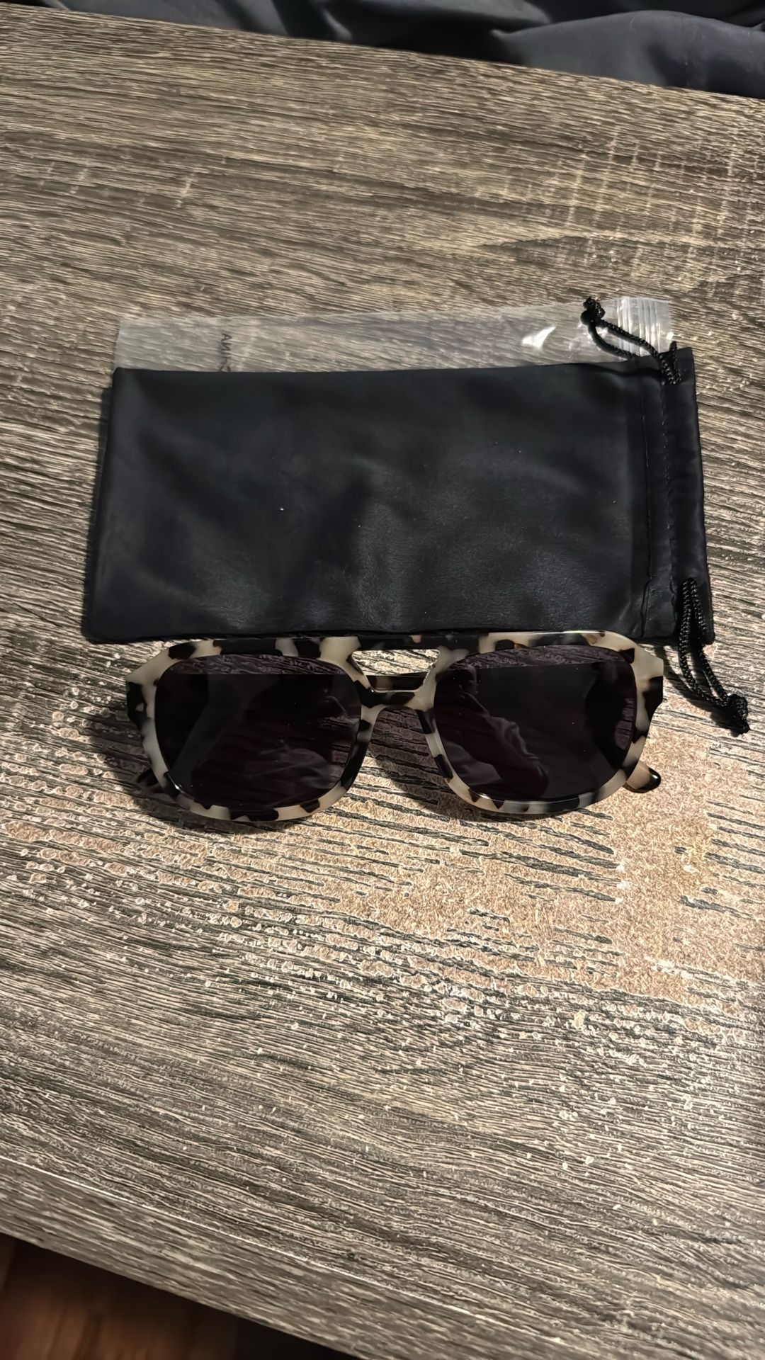 Luxury Retro Marble Black Polarized UV-400 Sunglasses