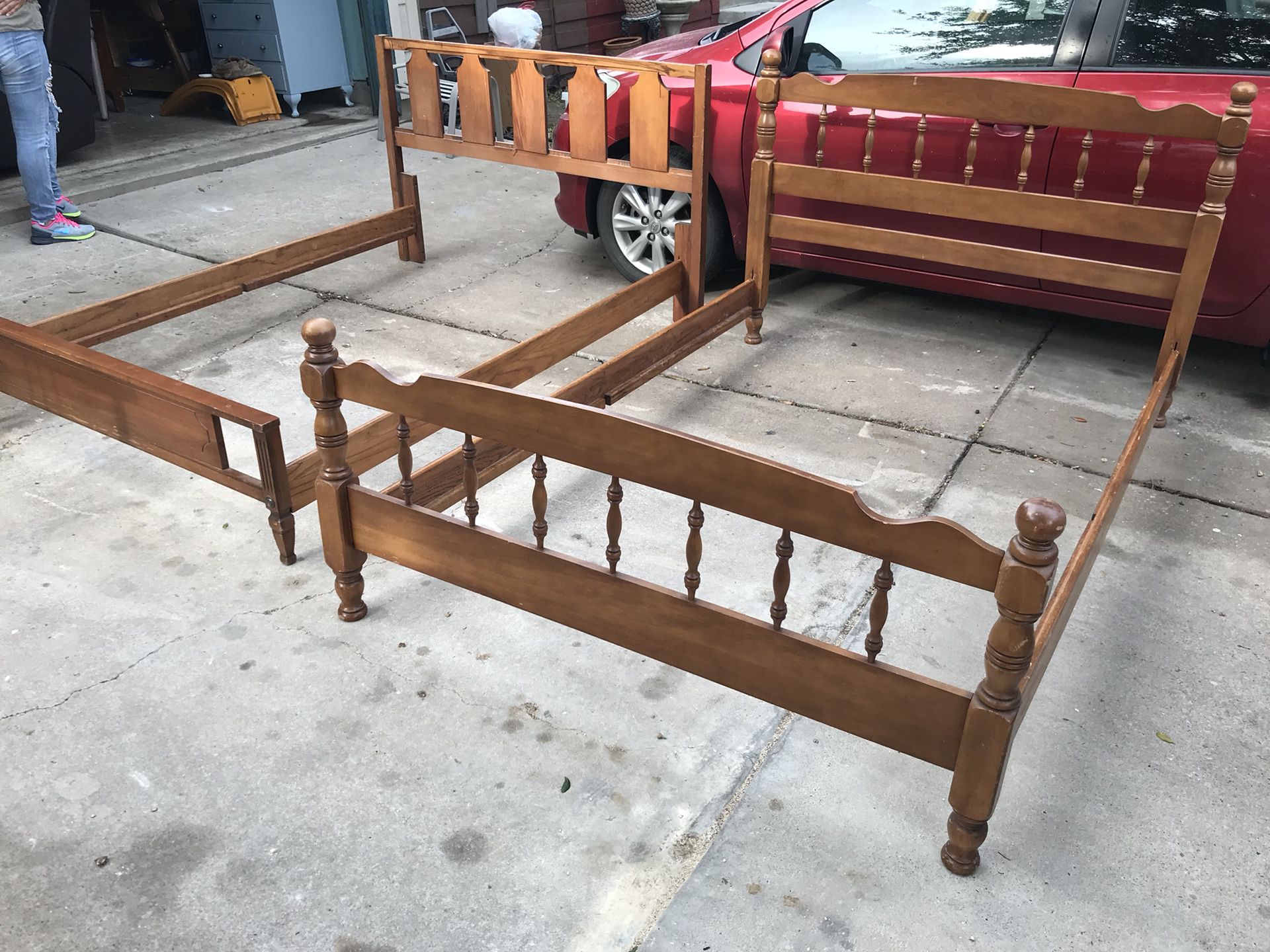Two full size bed frames