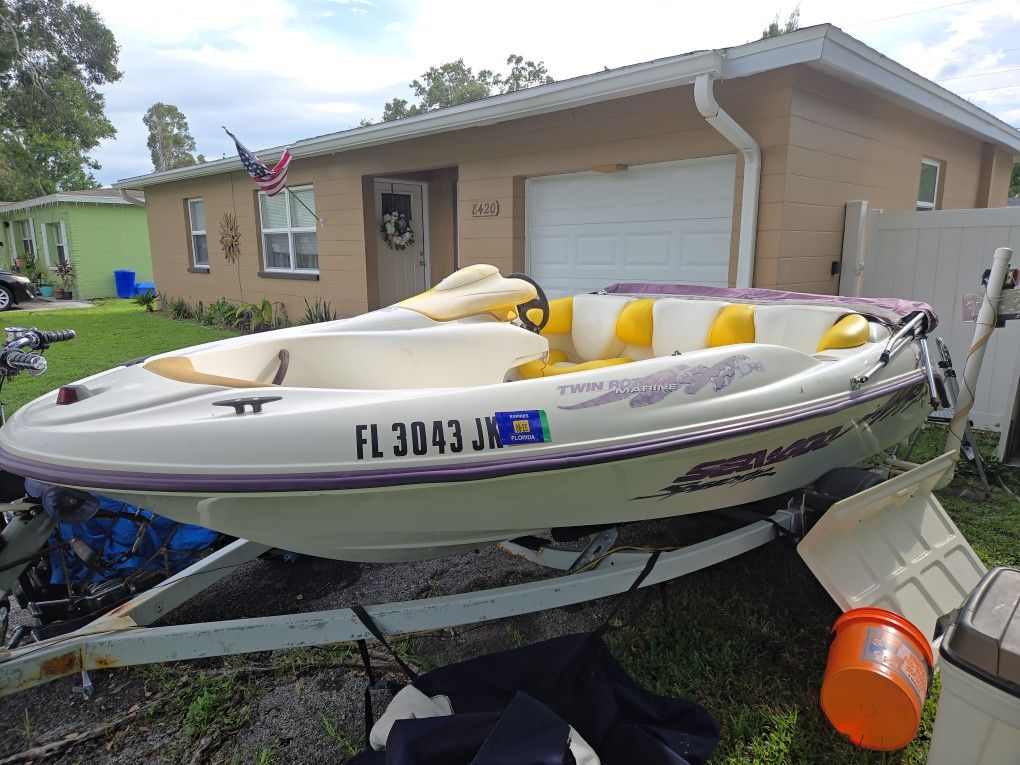 1996  SEADOO  BOMBARDIER "Speedster" JET BOAT 