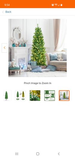 6 Ft. Prelit Slim Frasier Fir Christmas Tree