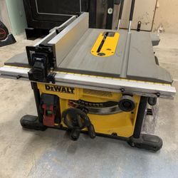 DEWALT 15 Amp Corded 8-1/4 in. Compact Portable Jobsite Tablesaw (Stand Not Included)