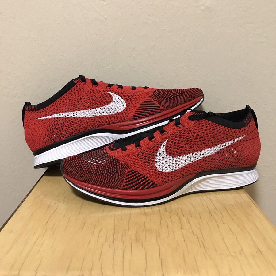Nike Flyknit Racer University Red/Black 9.5 DS for Sale in Castro Valley, CA - OfferUp