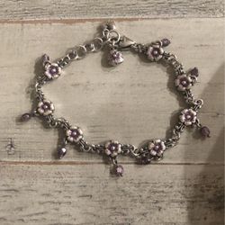 Brighton Lavender Flower Bracelet 