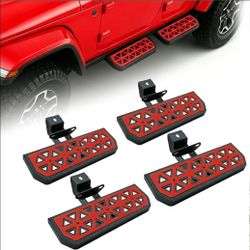 Running Boards Side Steps Fit for Jeep Gladiator JT 4 Doors 2019-2026
4 Packs Heavy-Duty Carbon Steel Side Steps, 5.9 In Textured Black Step Bars, Ner