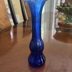 Vintage Cobalt Bud Vase