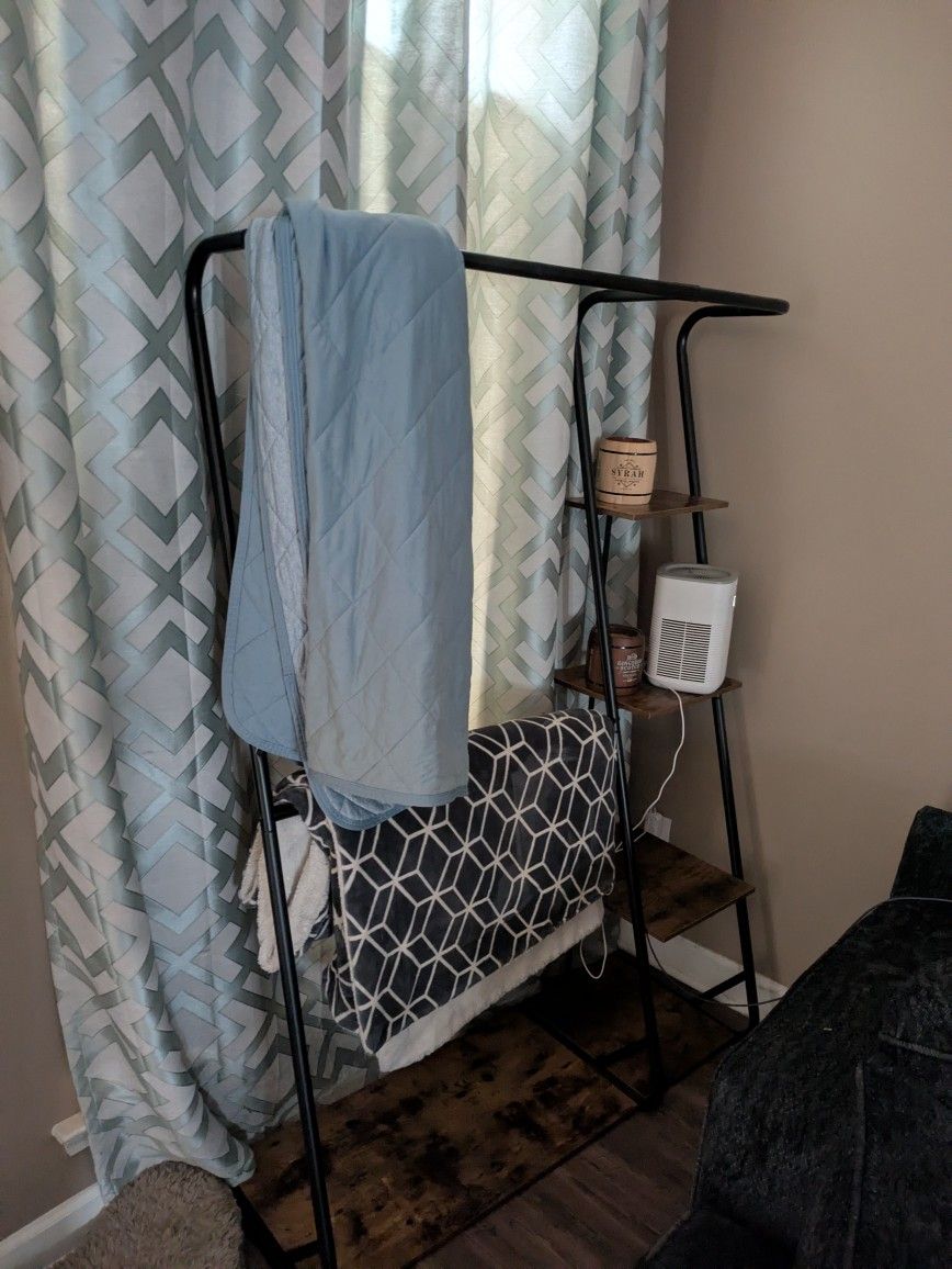 Blanket Rack And Bookshelf