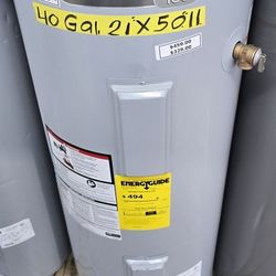 40  Gallons Electric Water Heater 1 Year Warranty Garantia Por Escrito 