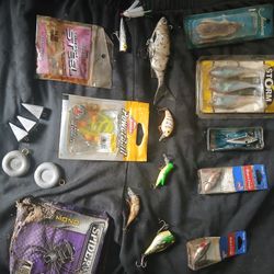 Fishing Lures, Weights, Hooks ,line,bait