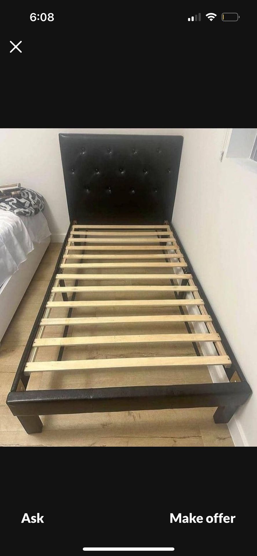 Bed Frame Twin Size Black 🖤 New 🆕 