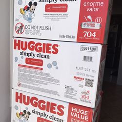 Huggies Simply Clean 704 Wipes 
