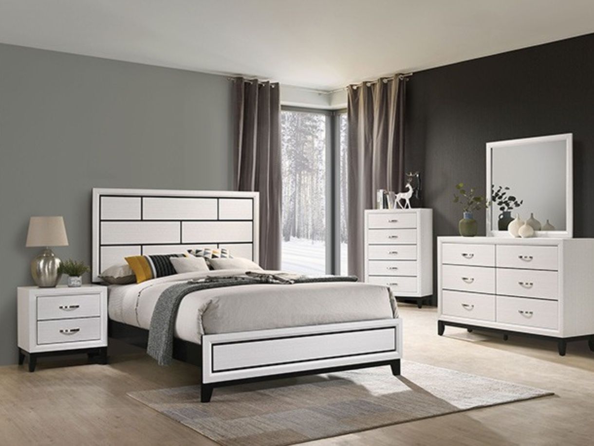 Queen Bedroom Set On Sale For A Limited Time It Includes Dresser, Mirror,nightstand,queen Bed frame