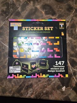 TETRIS Sticker Set - 147 stickers and design booklet - Paladone Products 2015