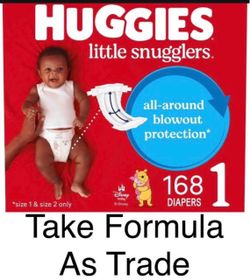 Huggies little snugglers size 1 diapers