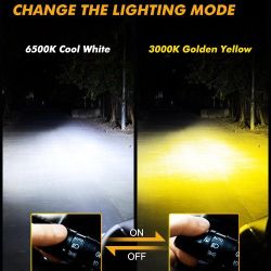 H4 Led Bulbs Extremely Bright With 3 Colors In One New!!! 
