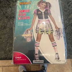 Girls Zombie Fear Leader Costume