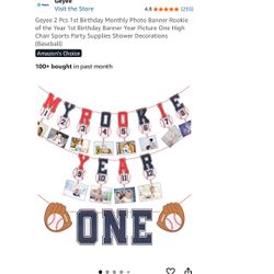 1st Birthday Banner