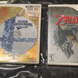 Wii Games Bundle - LEGEND OF ZELDA / SUPER SMASH BROS