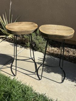 Wood/metal Stool Chairs