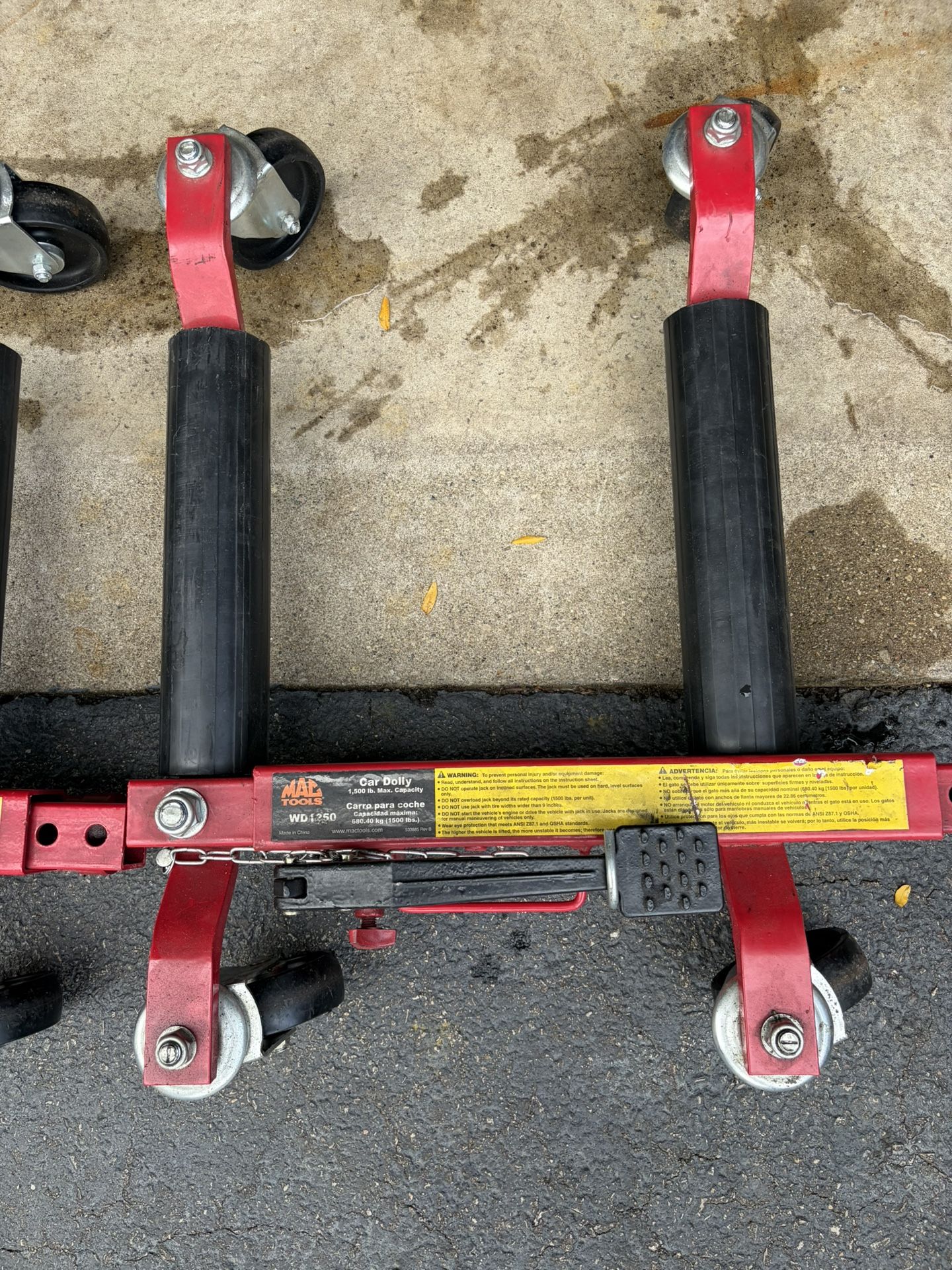 Mac Tools Car Dollies- Mechanic's Must-Have!