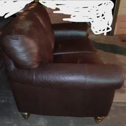 Natuzzi Italsofa Loveseat, Brown