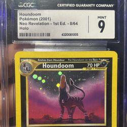 2001 Pokémon Neo Revelation 1st Edition Houndoom Holo CGC 9 
