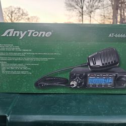 AnyTone AT-6666PRO 10 Meter Mobile Radio for Truckers,80W High Power Ham Mobile 