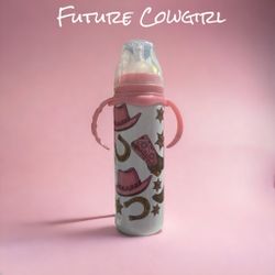 Cowgirl Baby Bottle 8oz