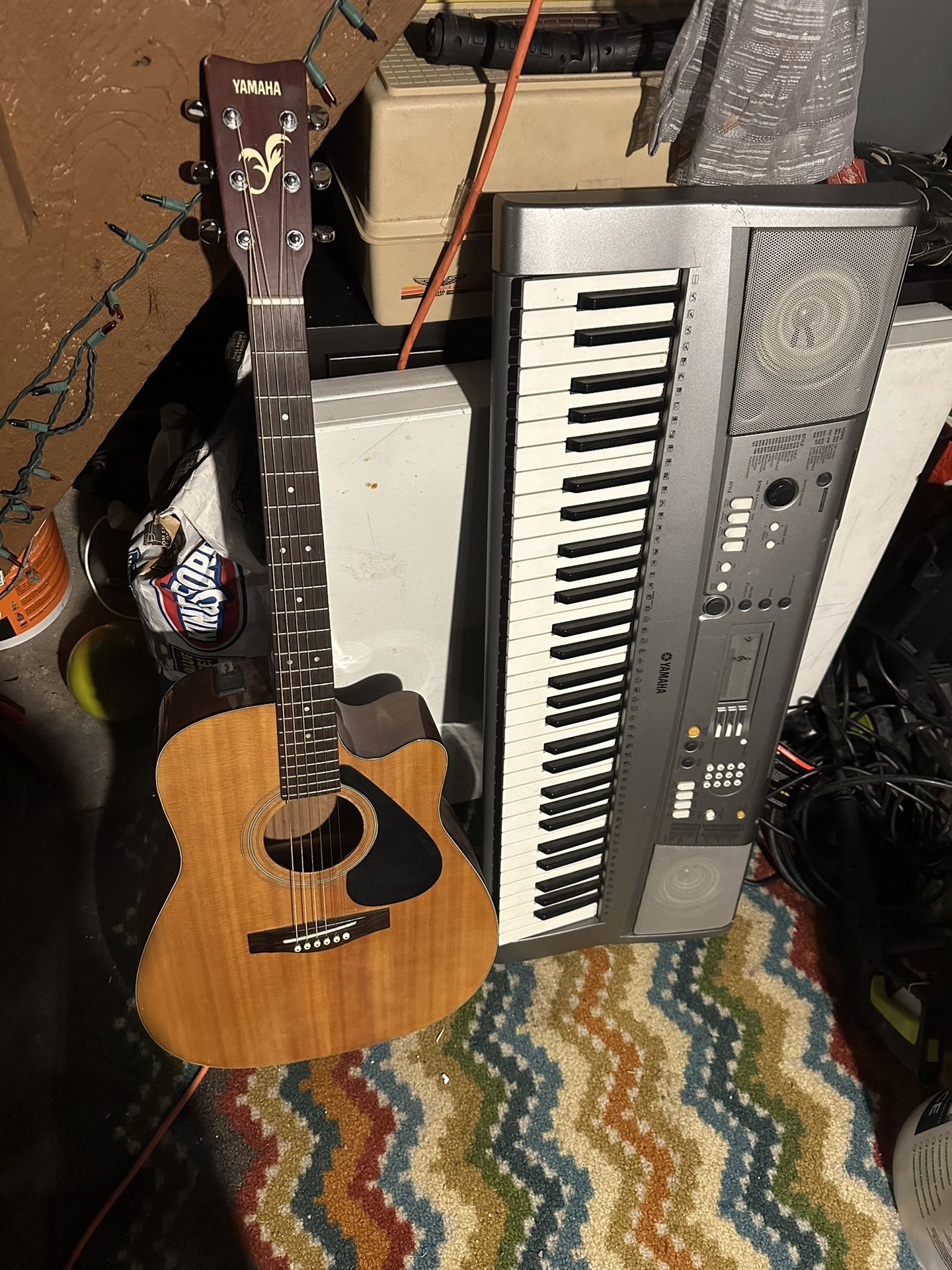 Keyboard And Guitar