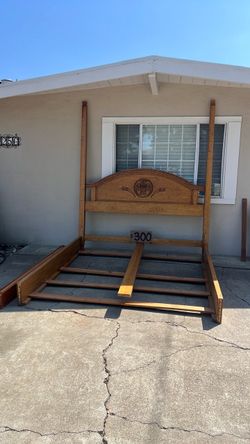 Rustic Hand-Scraped New Mexico California King Bed Frame – $300 OBO