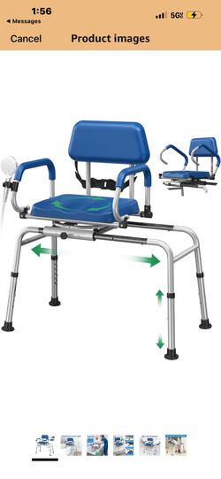 Sliding Shower Chair Tub Transfer Bench for Bathtub