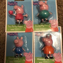 Peppa Pig mini figurines.