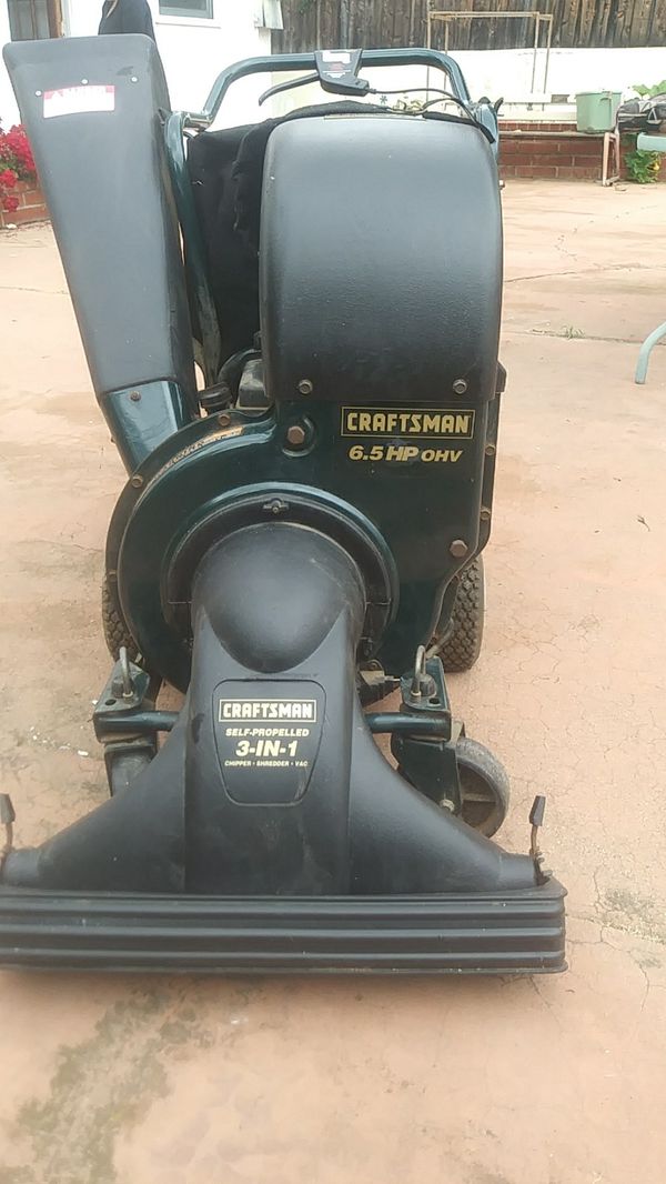 Craftsman 3 in1 self propelled chipper*shredder*vacuum for Sale in