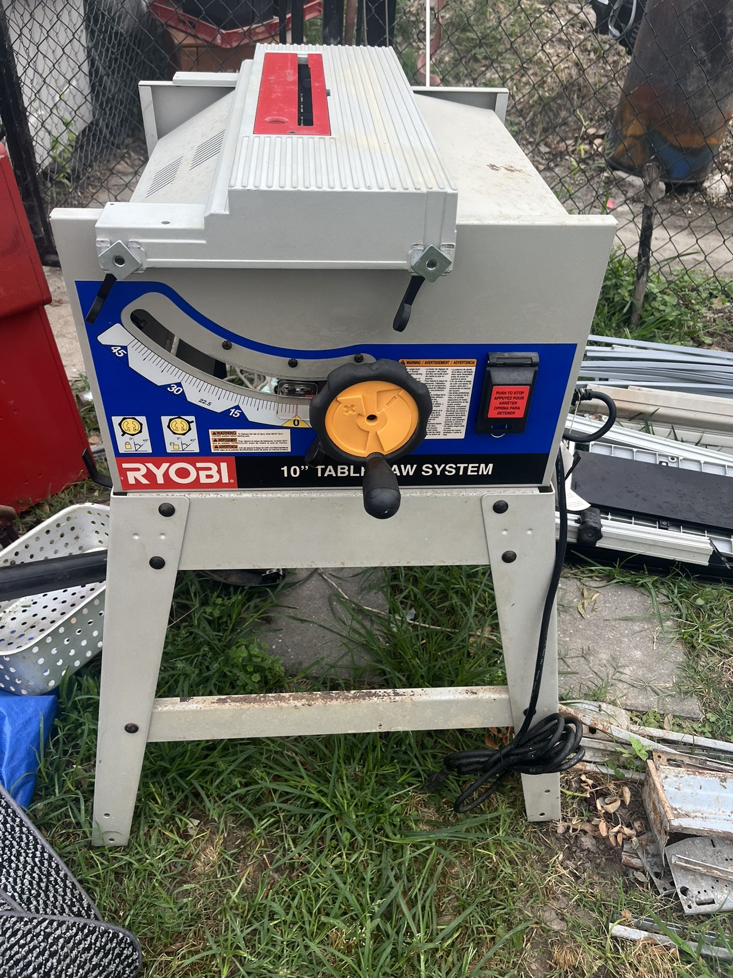 10” RYOBI TABLE SAW